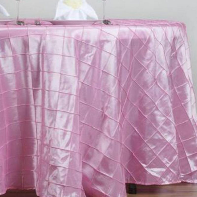 Pintuck Baby Pink Table Cloths