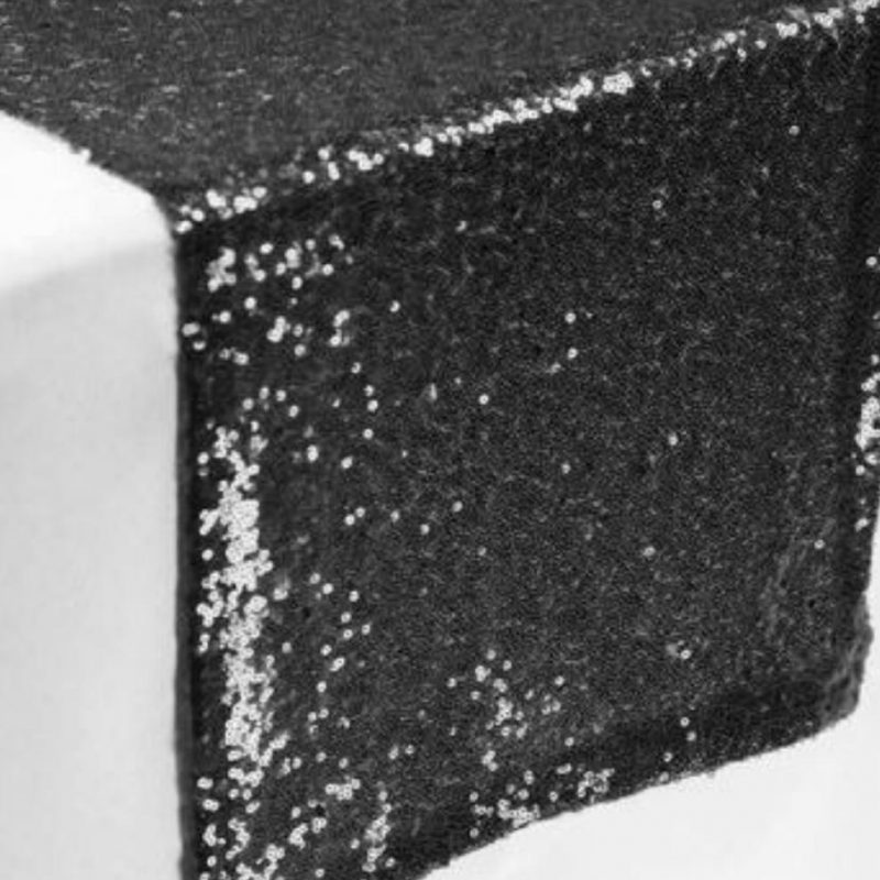 Sequin Black table runners