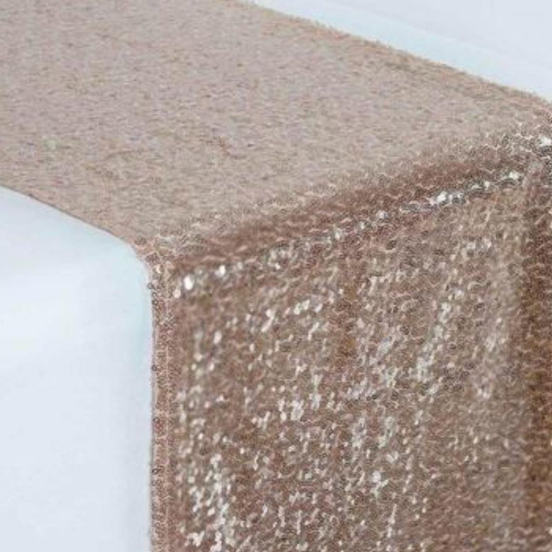 Sequin Blush table runners